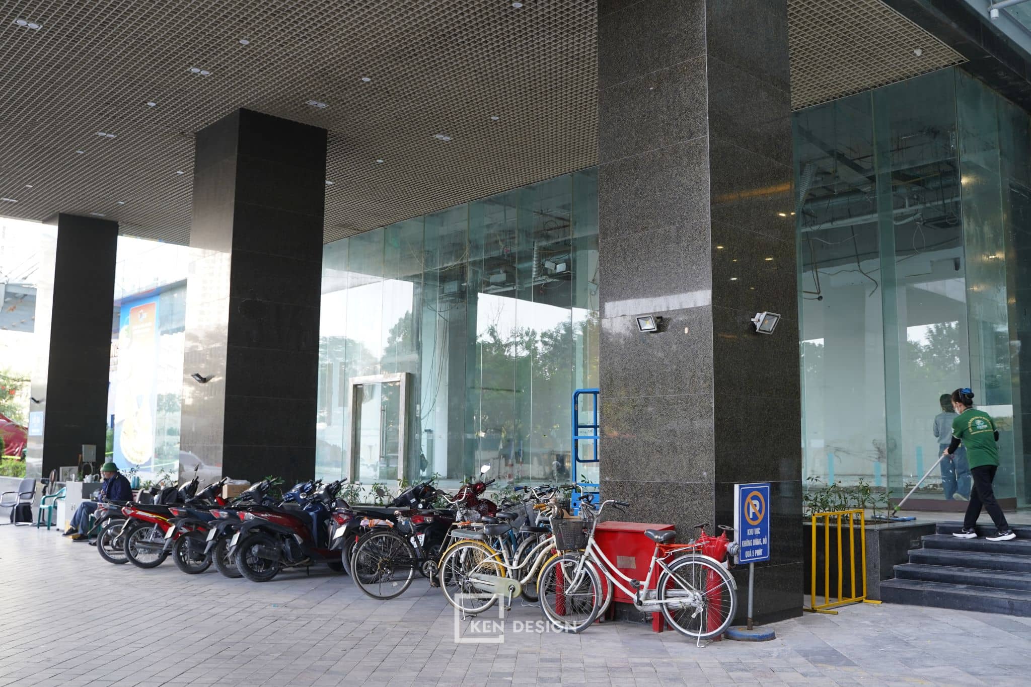 mặt bằng mô hình cafe coworking